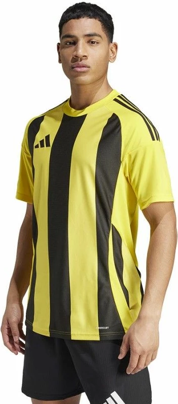 Majica za moške, adidas Striped 24 JSY IW2146, črna in rumena
