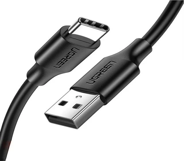 Kabli USB-A v USB-C UGREEN US287, 0,25 m, črn