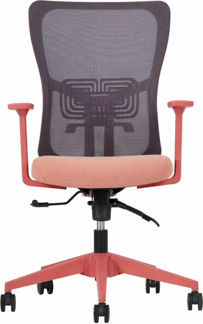 Set pisarniških stolov (2 kosa) Skye Decor, ledvena opora 108, barva losos