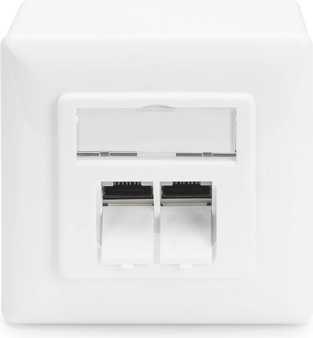 Zunanja omarica za omrežje z 2x RJ-45 Cat6, set 5 kosov, bela — Digitus