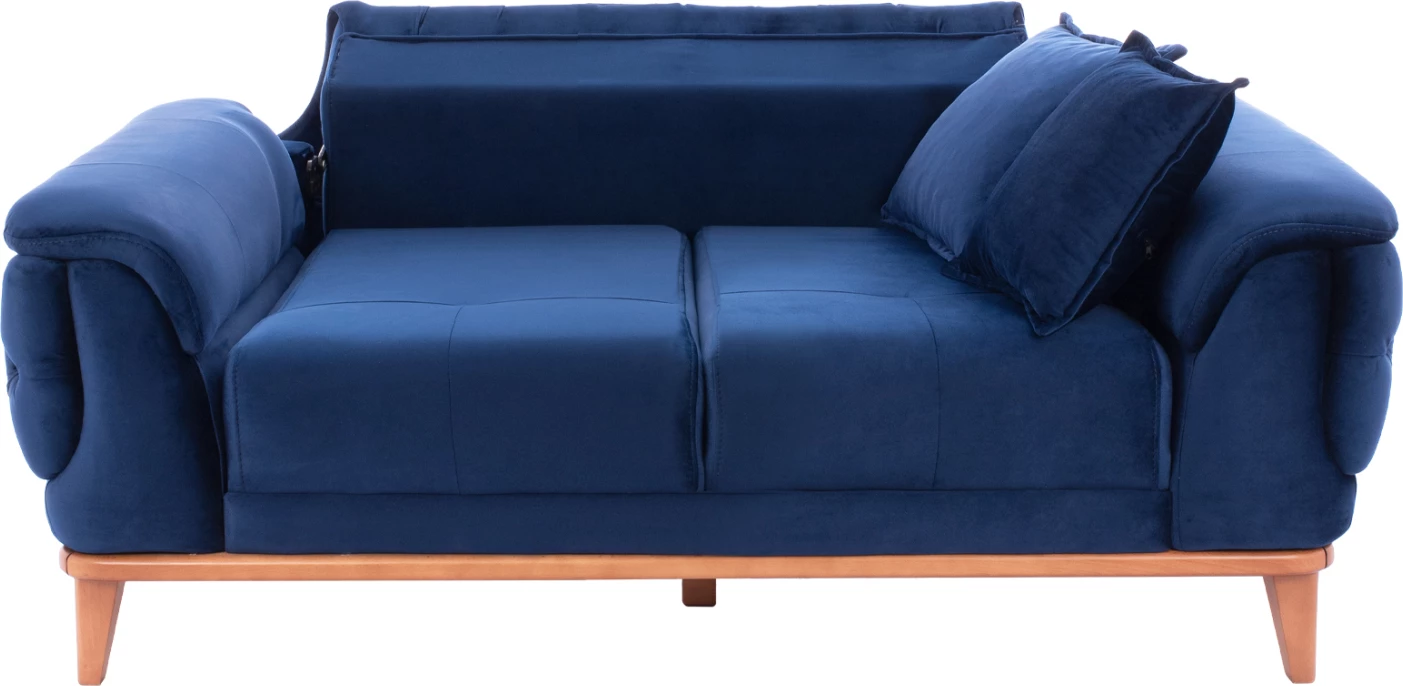 BENNINGTON, 2-sedežna raztegljiva zofa, modra