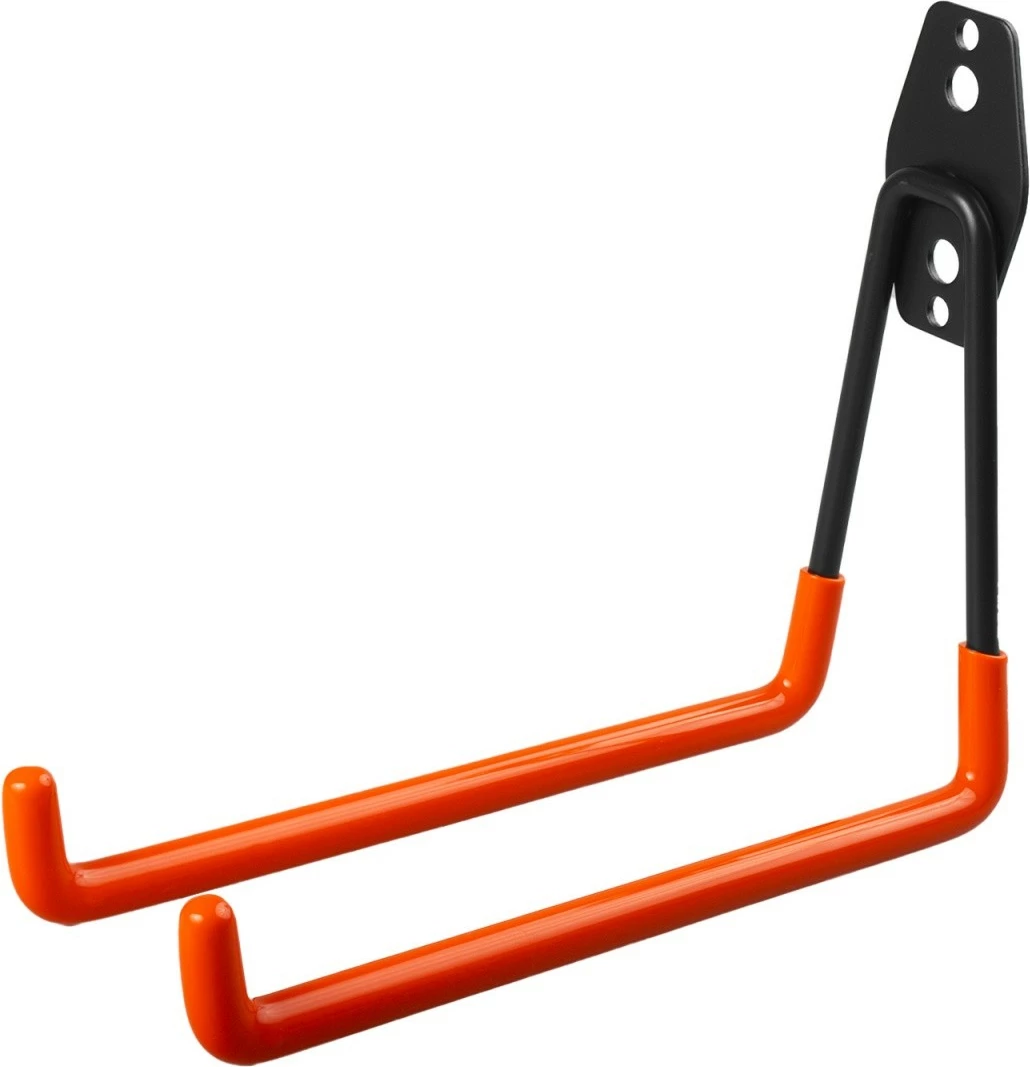 Stenski nosilec iz jekla, Maclean MC-444, 25 kg, črno/oranžen