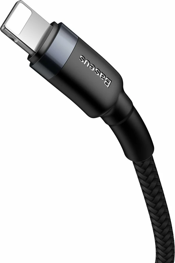 Kabel USB-C na Lightning Baseus Cafule CATLKLF-G1, 1 m, 18 W, črno/siv