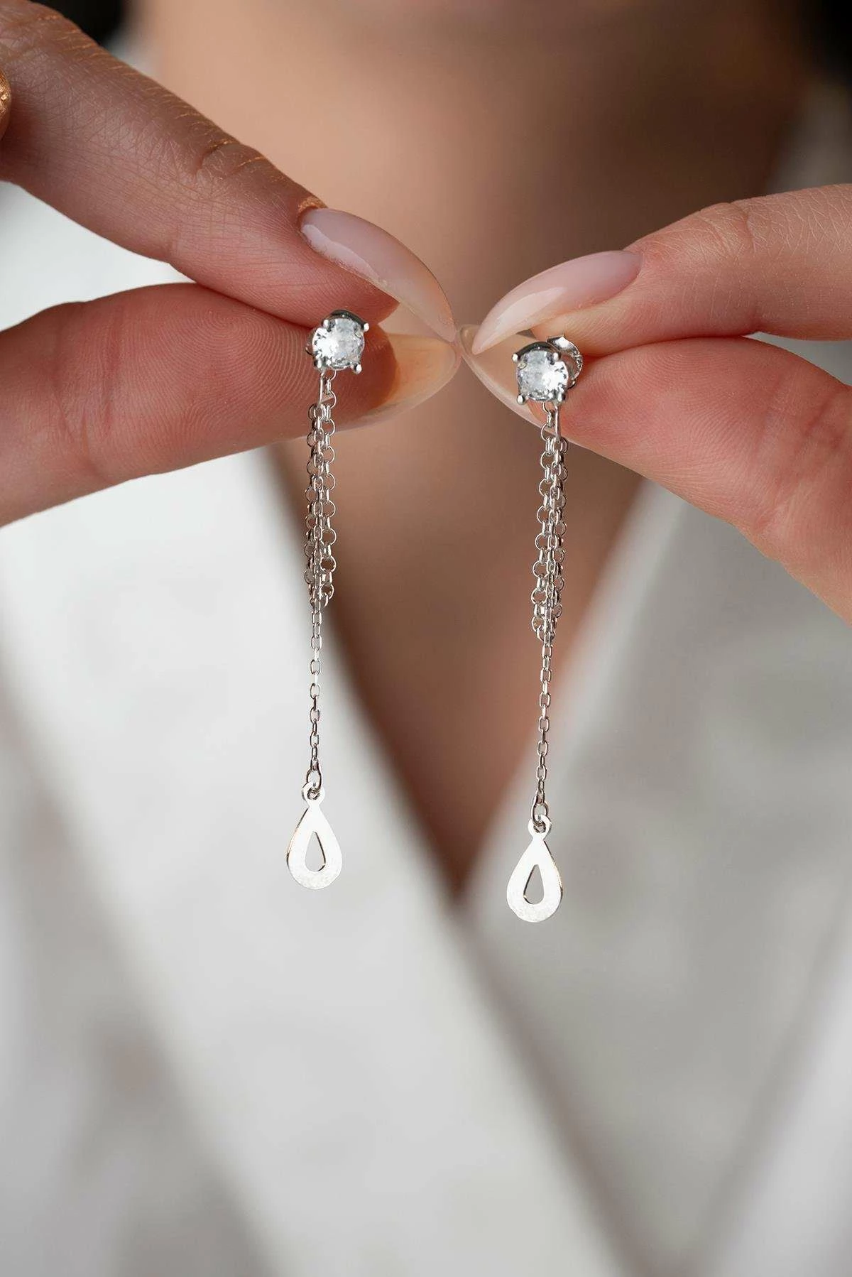 Uhani iz čistega srebra Jumeon, NRZ1000248