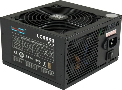 Napajalnik 650W, 80 PLUS Bronze, ATX, črn LC-Power LC6650 V2.3