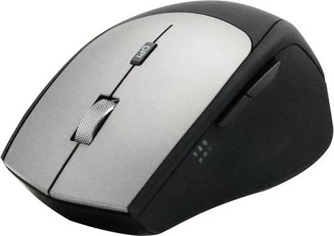 Brezžična miška Equip 245115, dvojni adapter USB-C in USB-A, 2400 DPI, črna
