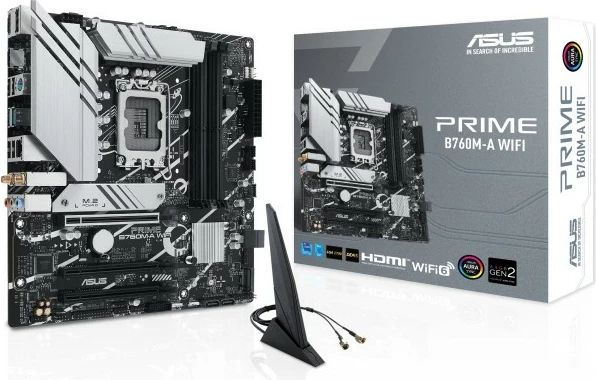 Matična plošča ASUS PRIME B760M-A WIFI, Intel, LGA 1700, DDR5, 128 GB