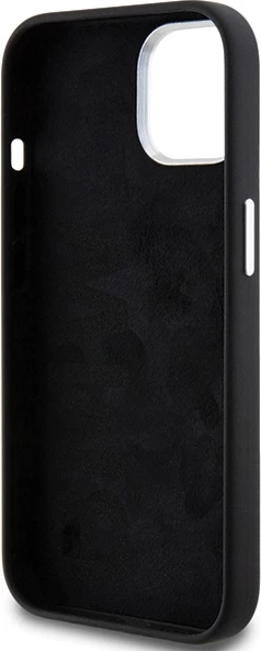 Ovitek MagSafe iz tekočega silikona za iPhone 15, BMW Signature, črn