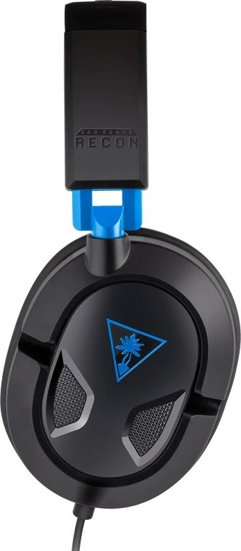 Gaming slušalke Recon 50, Turtle Beach, s kablom, PS4/PS5, črno/modre