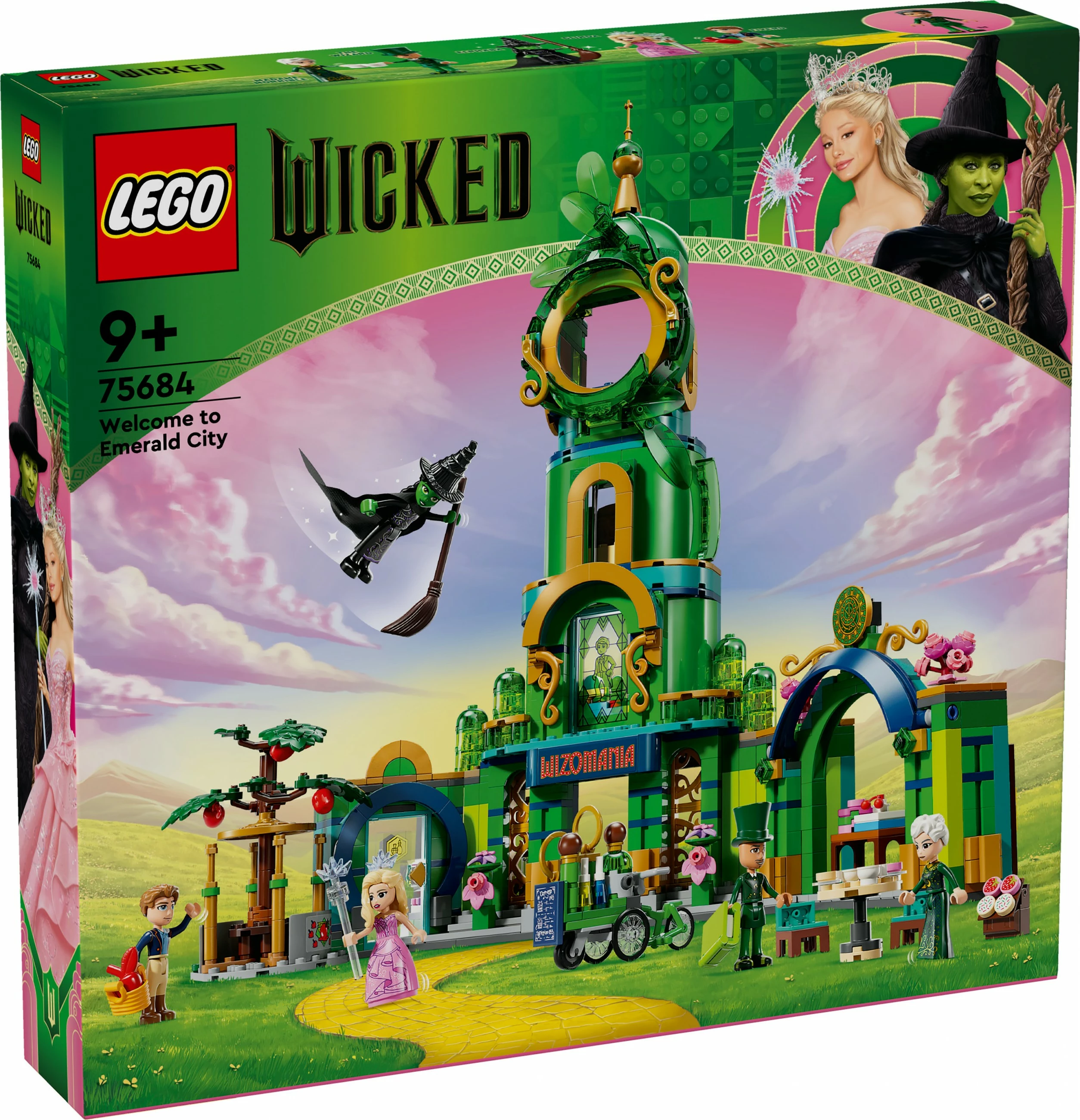 Set za gradnjo iz več barv Wicked Willkommen in Emerald City LEGO 75684