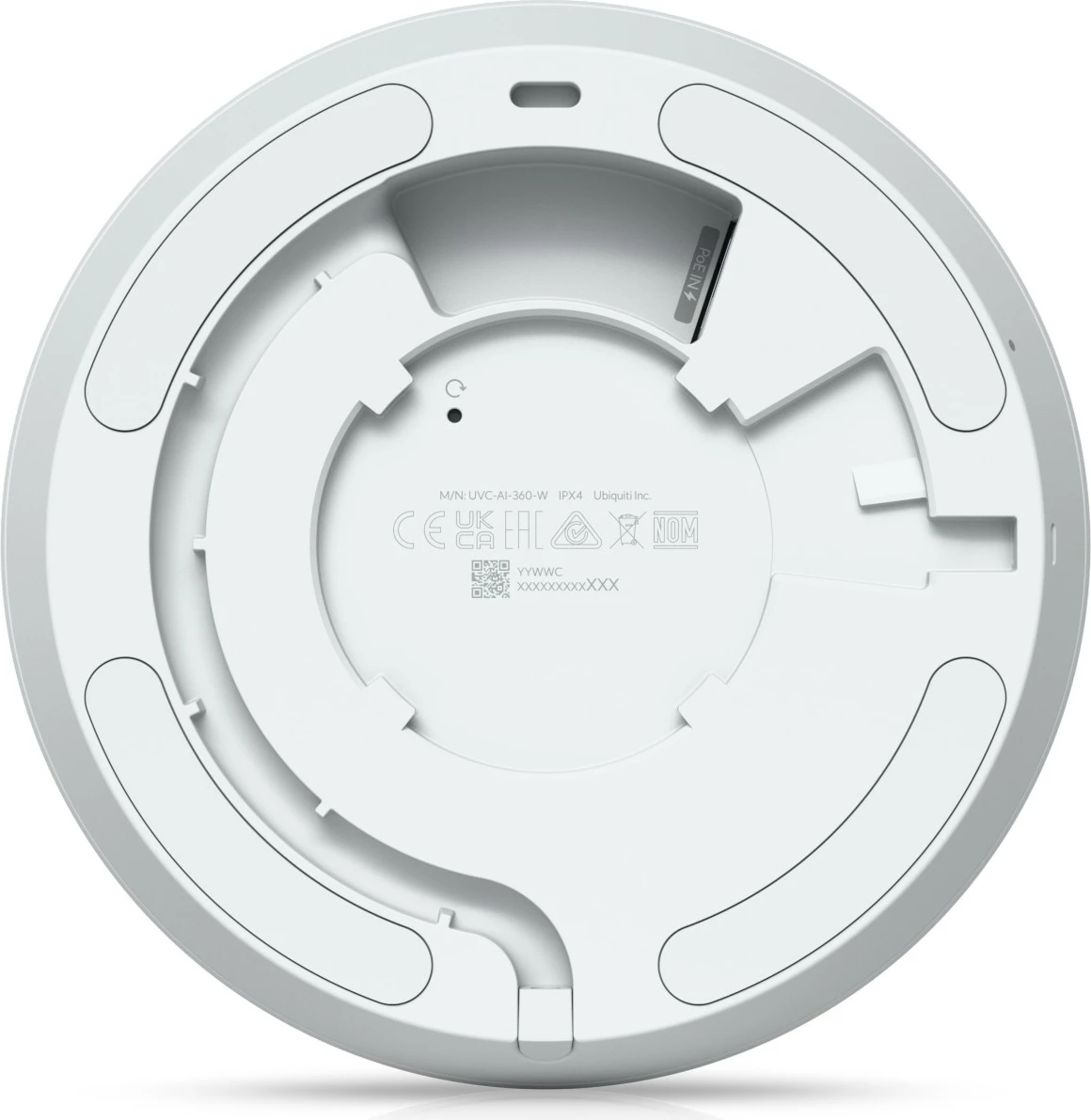 Varnostna kamera AI 360, Ubiquiti, IP, notranja/zunanja, s kablom, ARM Cortex-A53, strop/stena, bela