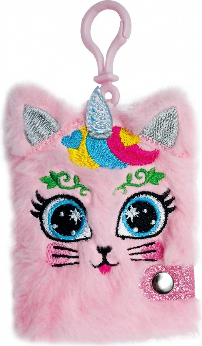 Set obesnih notesov v obliki obeska, Stnux STN8547, 12 kosov, pliš, različne barve