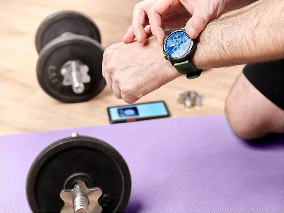 Pametna ura 1.39" Tracer SMR11 HERO, 300 mAh, IP67, 3 zamenljivi paščki, črna