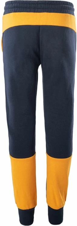 Široke hlače za fante Elbrus, temno modro z rumenimi