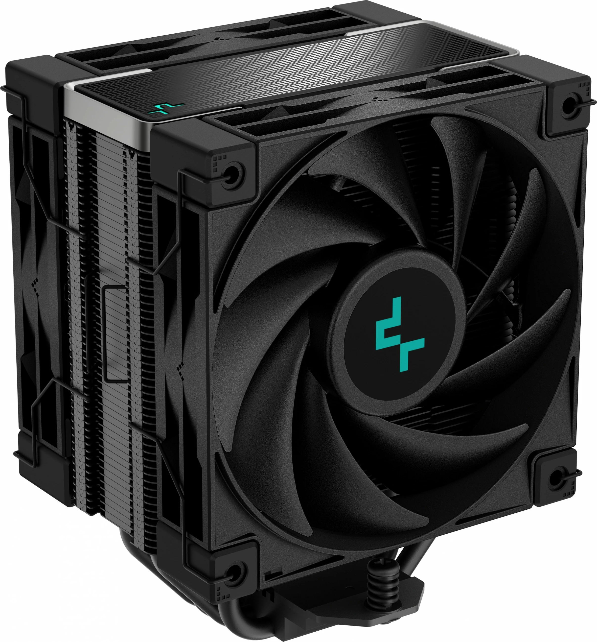 Zračni hladilnik za CPU DeepCool AK400 ZERO DARK PLUS, 12 cm, 500–1650 RPM, črn