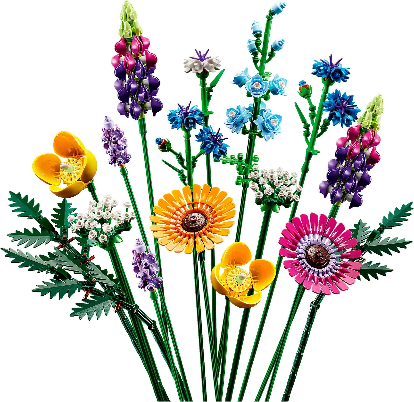Cvetlična šopka LEGO ICONS Wildflower Bouquet, 939 kosov, večbarvno