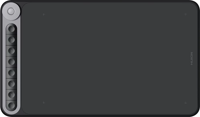 Grafični tablet, brezžični in z USB-C kablom, 266,7 x 166,7 mm, 8 programskih gumbov, črn — Huion Q620M