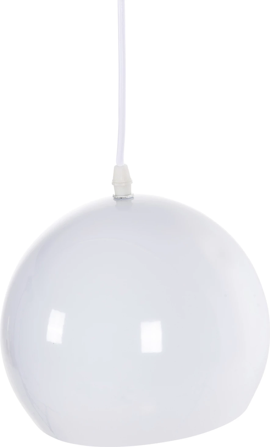 Stropna viseča svetilka FH4108 bela kovinska zvončnica 19x19x115H cm