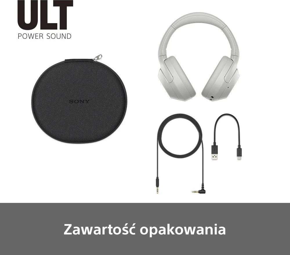 Slušalke z aktivnim dušenjem hrupa Sony ULT Wear, bele
