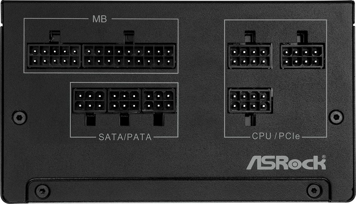 Napajalnik 650W, modularen, 80 PLUS Gold, ASRock SL-650G, črn