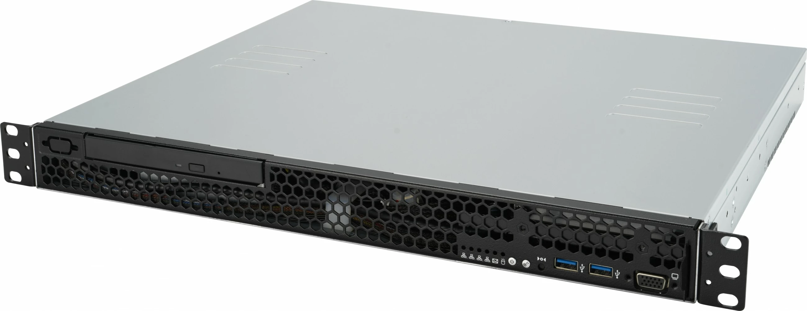 Kaseta za strežnik ASUS RS100-E11-PI2 barebone, 1U, Intel Xeon, 4x DIMM, 350 W, srebrna