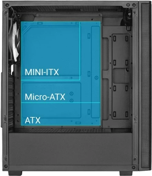 Ohišje Aerocool Designer-G-BK-V1, črno