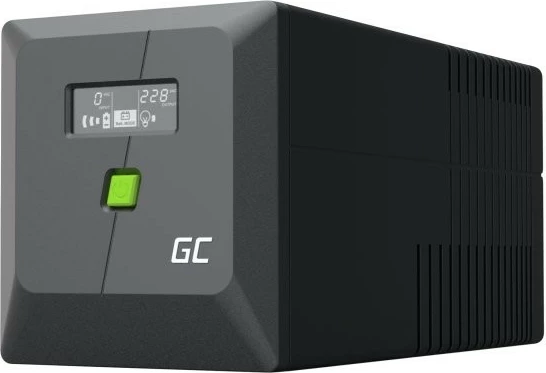 Neprekinjeno napajanje 700 W/1000 VA, čista sinusna valovna oblika, z LCD zaslonom, črn — Green Cell UPSLP700