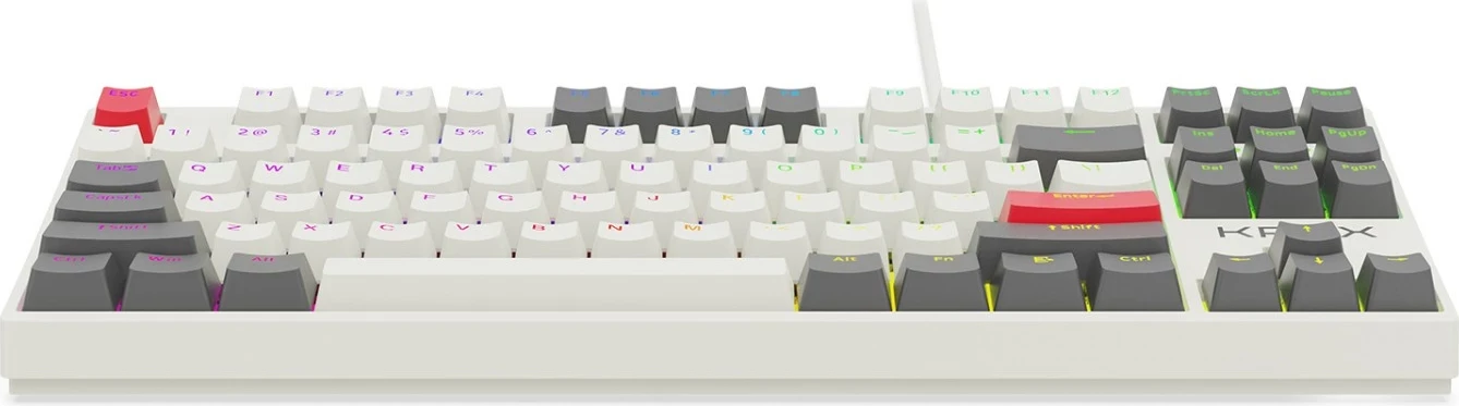 Mehanska tipkovnica Krux ATAX PRO RGB Creator Retro Gateron Yellow PRO, črna