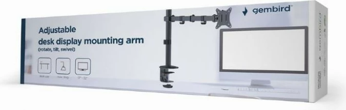Nosilec za monitor za mizo Gembird MA-D1-01, 17-32", do 9 kg, črn