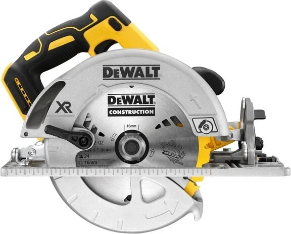 Rokna krožna žaga DeWalt DCS572NT, 18,4 cm, 5500 rpm, rumena