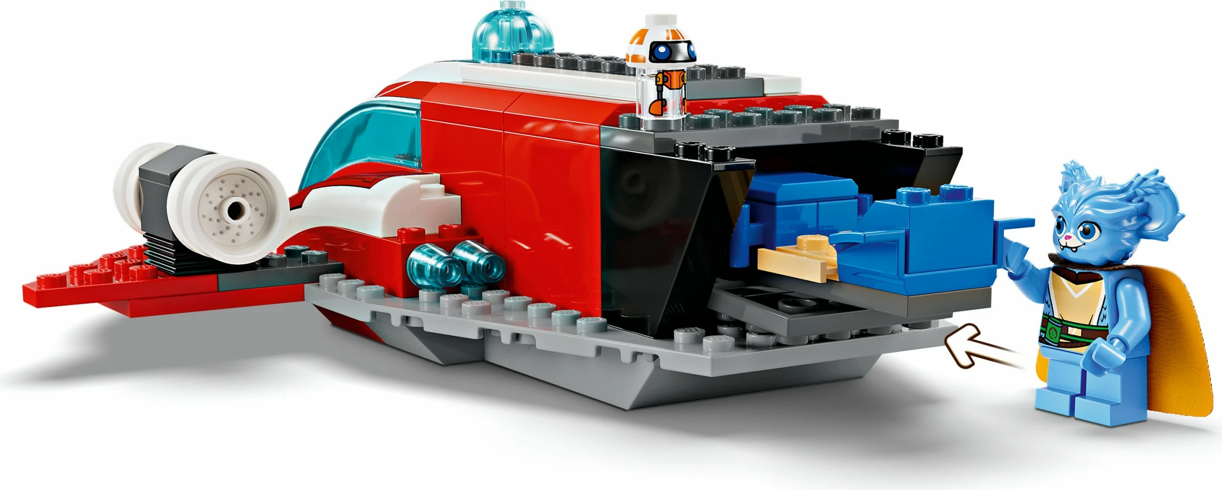 Gradbeni set The Crimson Firehawk LEGO Star Wars, 136 kosov, večbarven