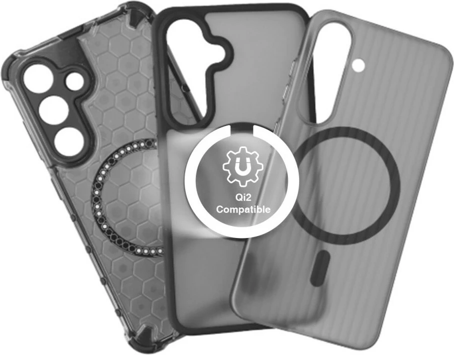 Zaščitni ovitek za Samsung Galaxy S25 15,8 cm, 4smarts 541405, siv, prozoren