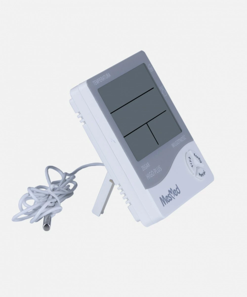 Higrometer z termometrom in uro Mesmed MM-778 Higo Plus, bel