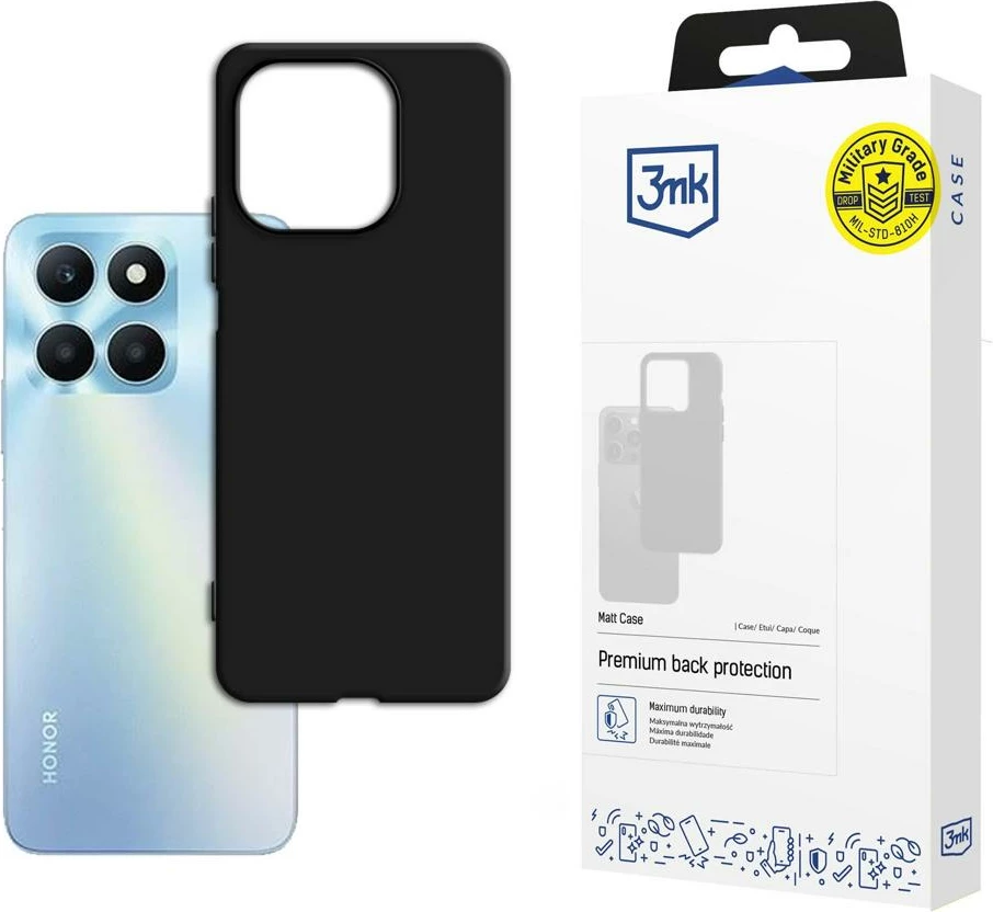 Mat ovitek za telefon 3mk Matt Case za Honor X6A, črn