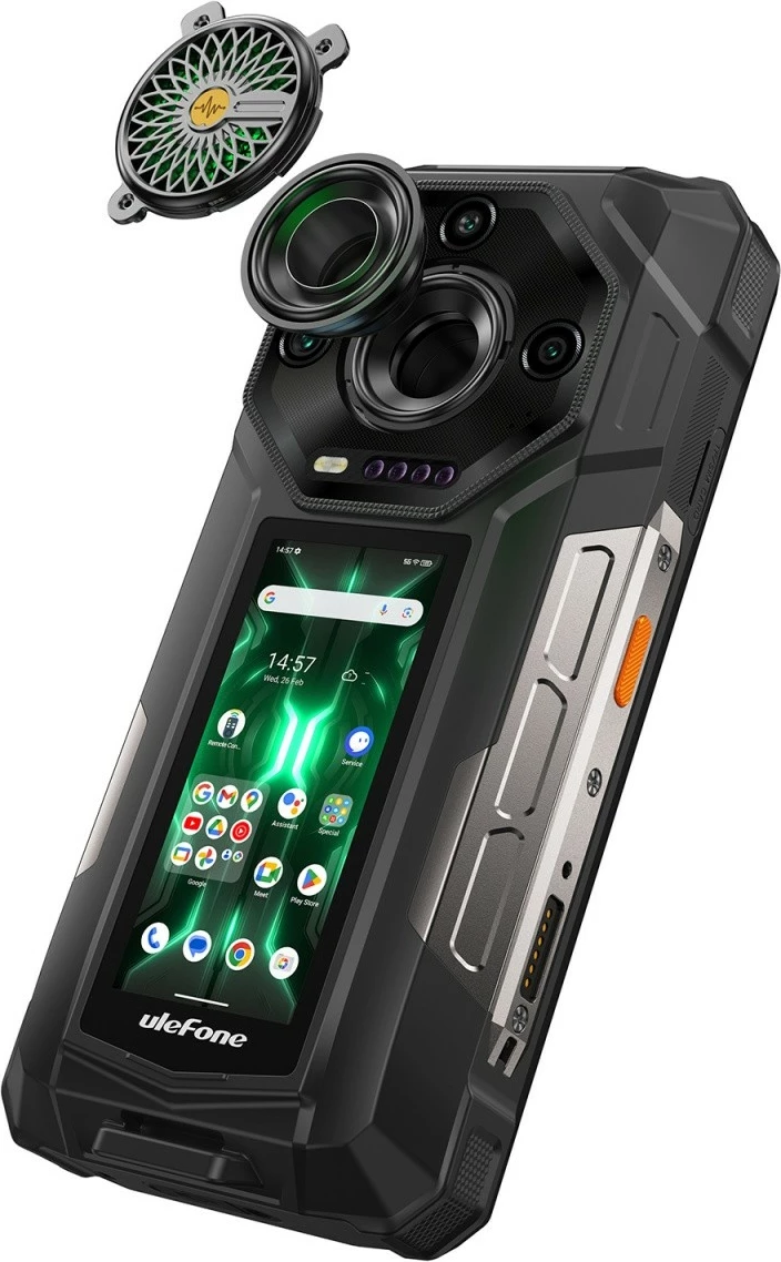 Pametni telefon odporen Ulefone Armor 33 Pro 5G, 16/512GB, črn