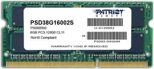 RAM pomnilnik Patriot Memory, 8 GB, 1600 MHz