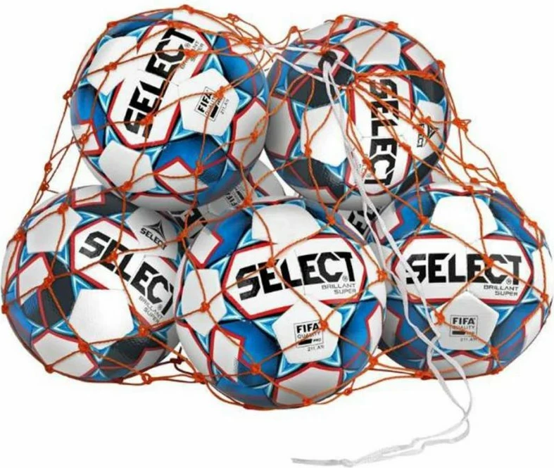 Mreža za žoge Select, 6–8 žog, oranžna