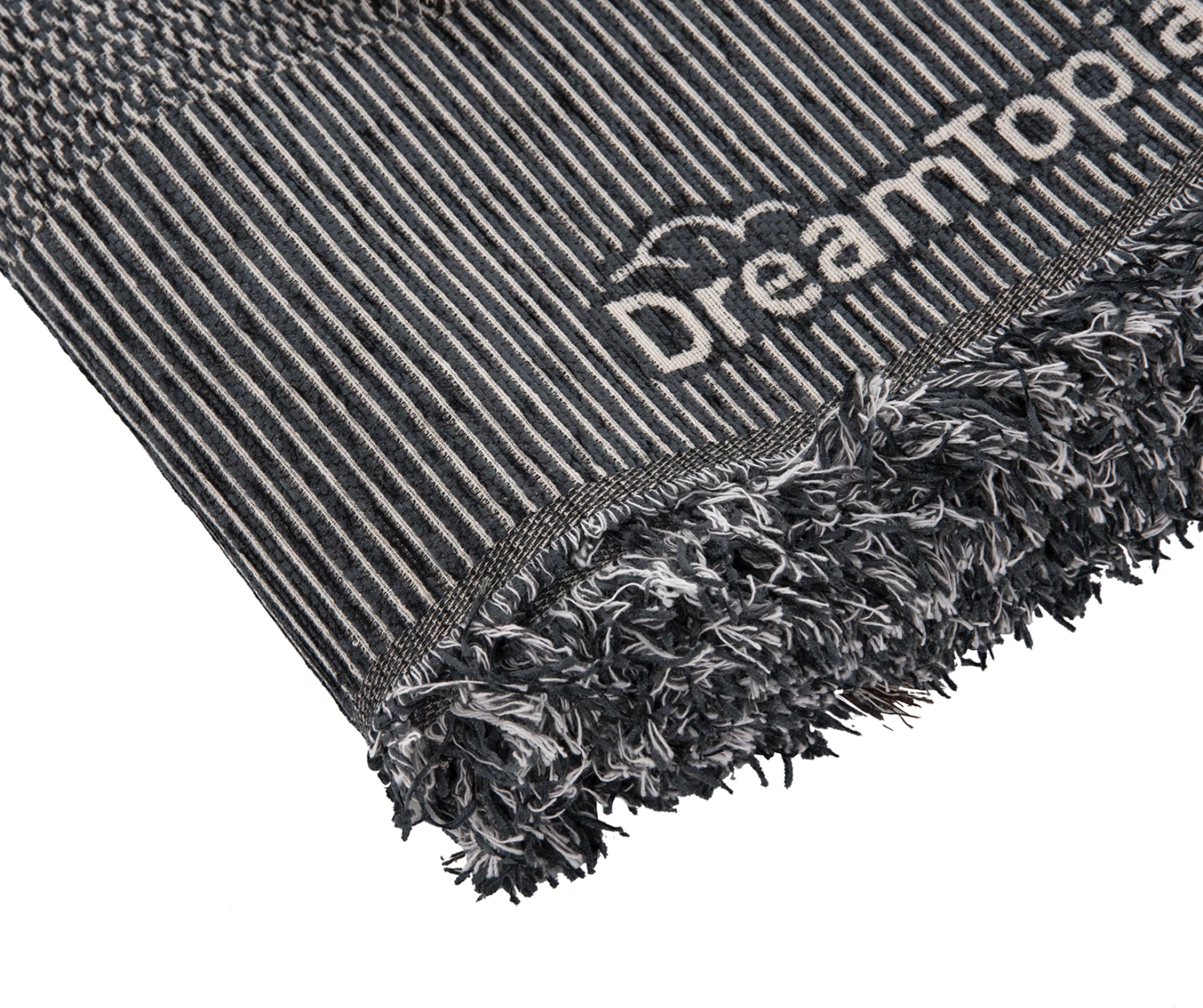 Prevleka za kavč - pregrinjalo z resicami DREAMTOPIA FH12164.03 v mornarsko modri barvi 178x178 cm