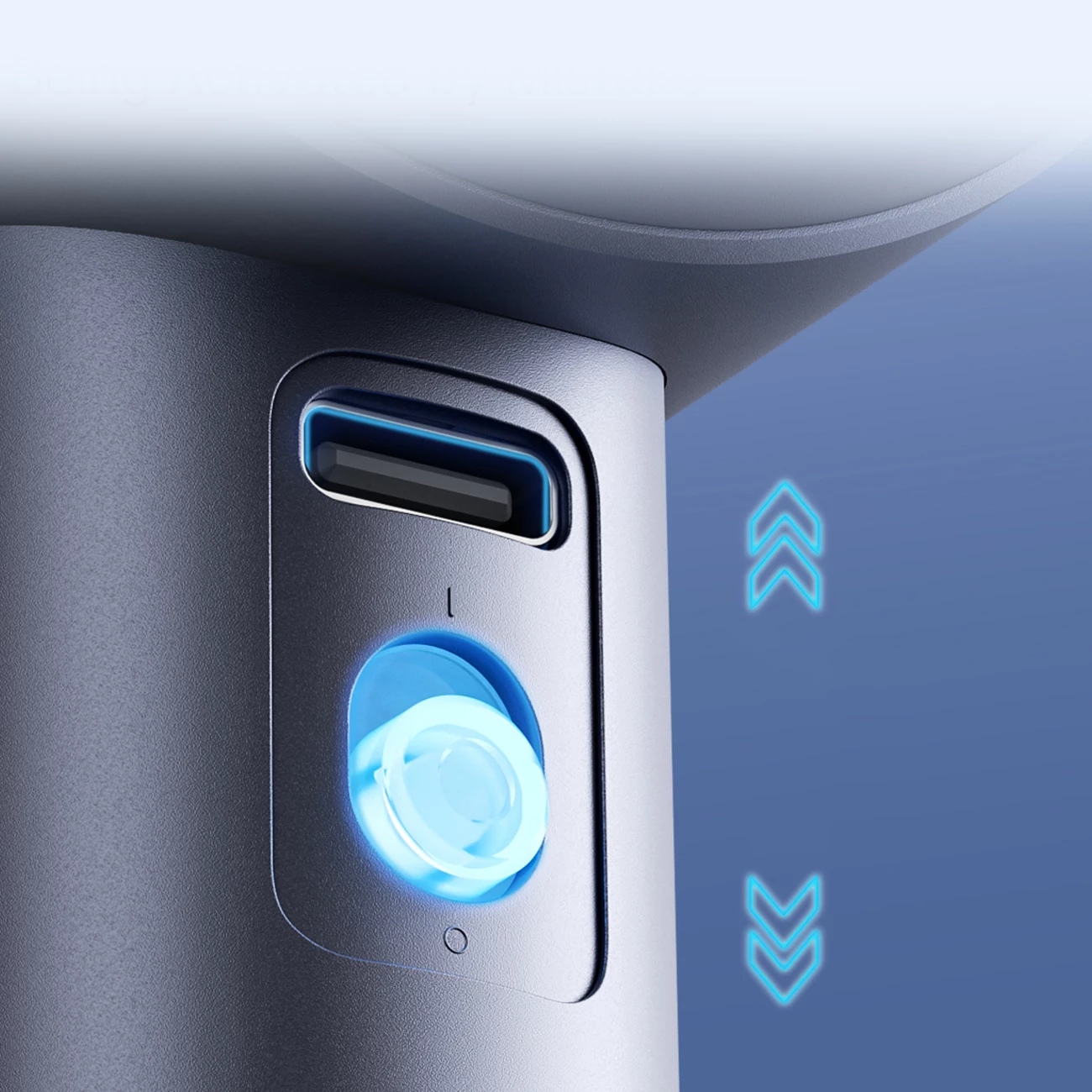 Ročni ventilator, Jisulife Pro1 FA53, 3600 mAh, LED zaslon, USB-C, temno modra