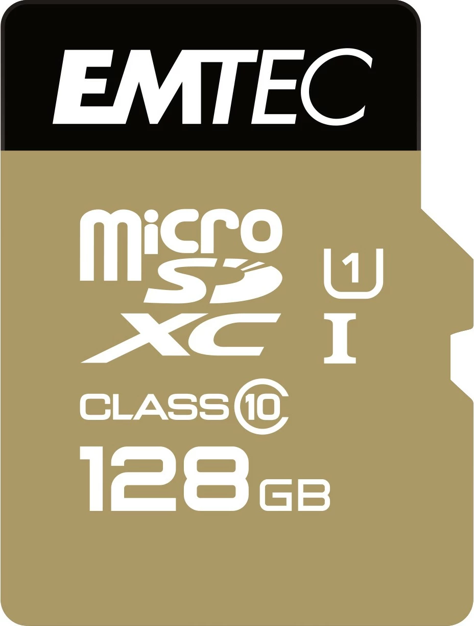 Kartica pomnilnika EMTEC microSDXC 128 GB, Class 10, črno/zlata