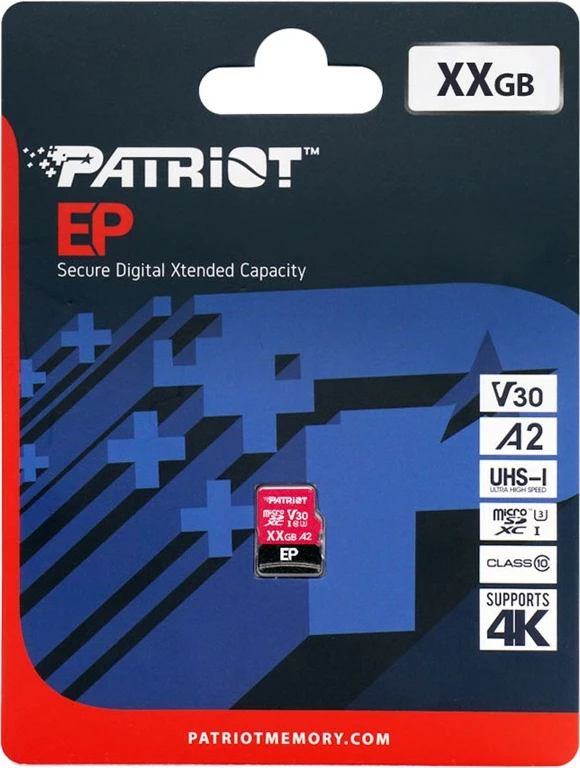 Kartica pomnilnika Patriot Memory EP A2, 512 GB, MicroSDXC, V30 U3, črna