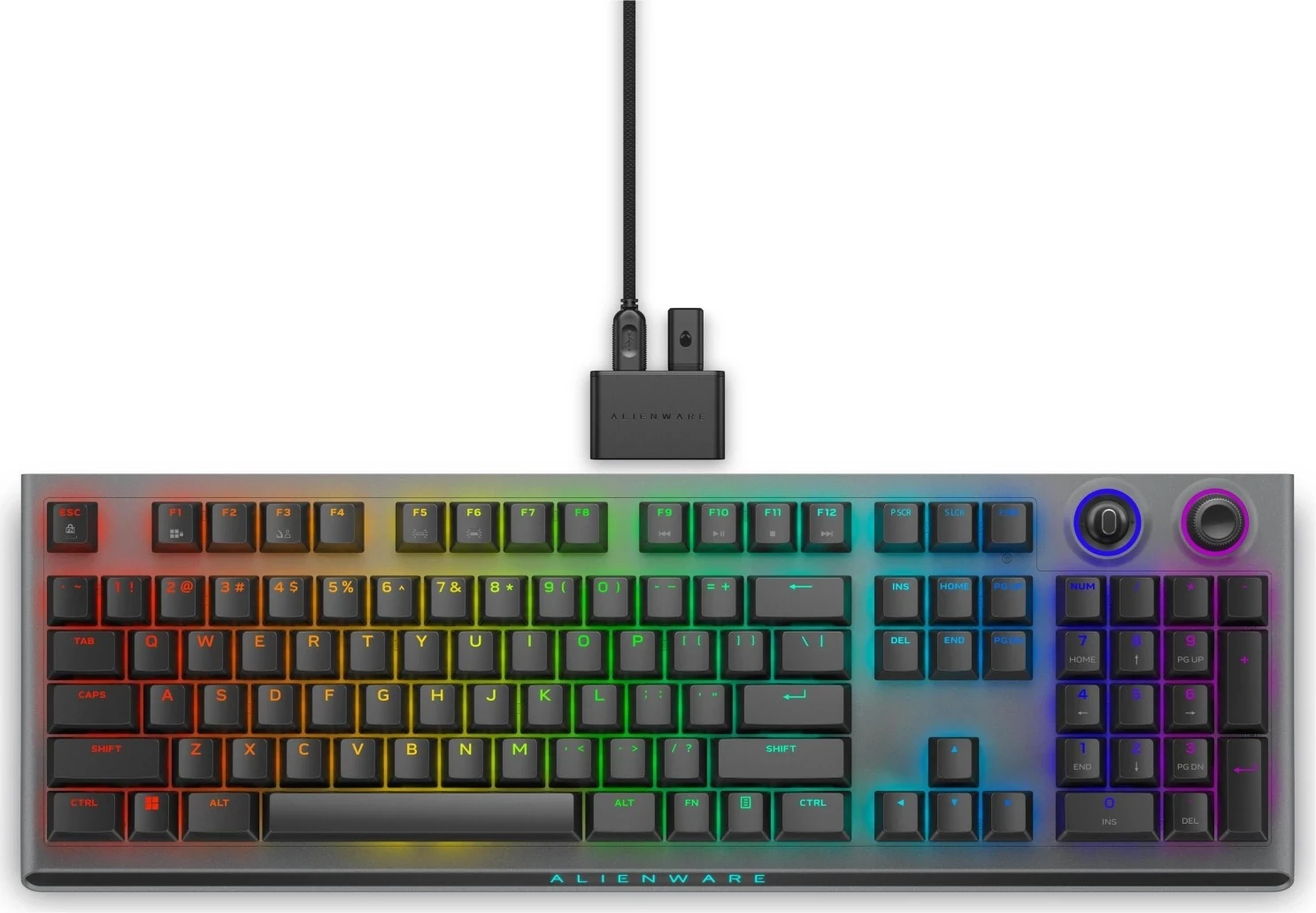 Mehanska brezžična igralna tipkovnica z RGB osvetlitvijo, Dell Alienware AW920K