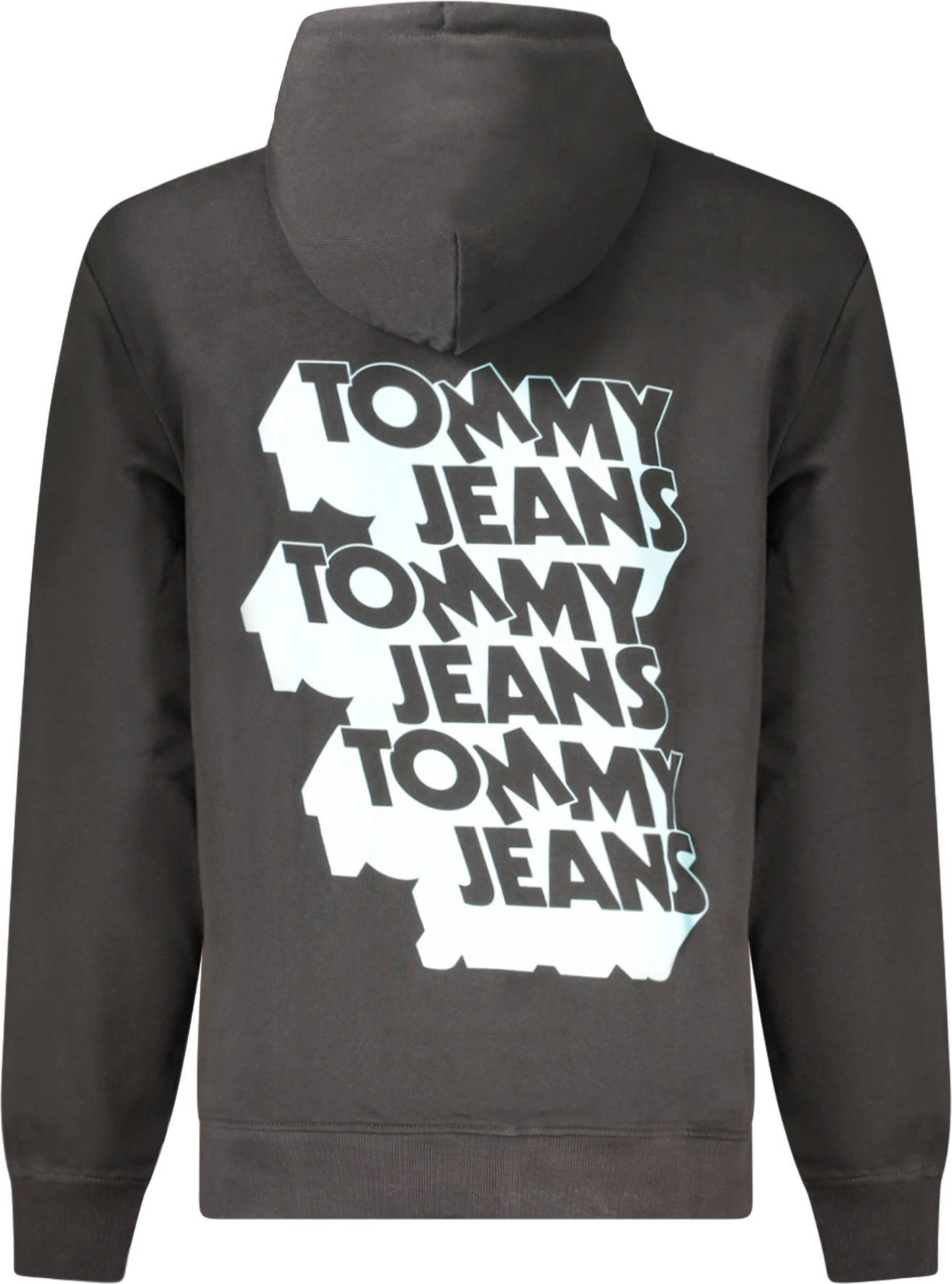 Pulover z zadrgo za moške TOMMY HILFIGER, črn