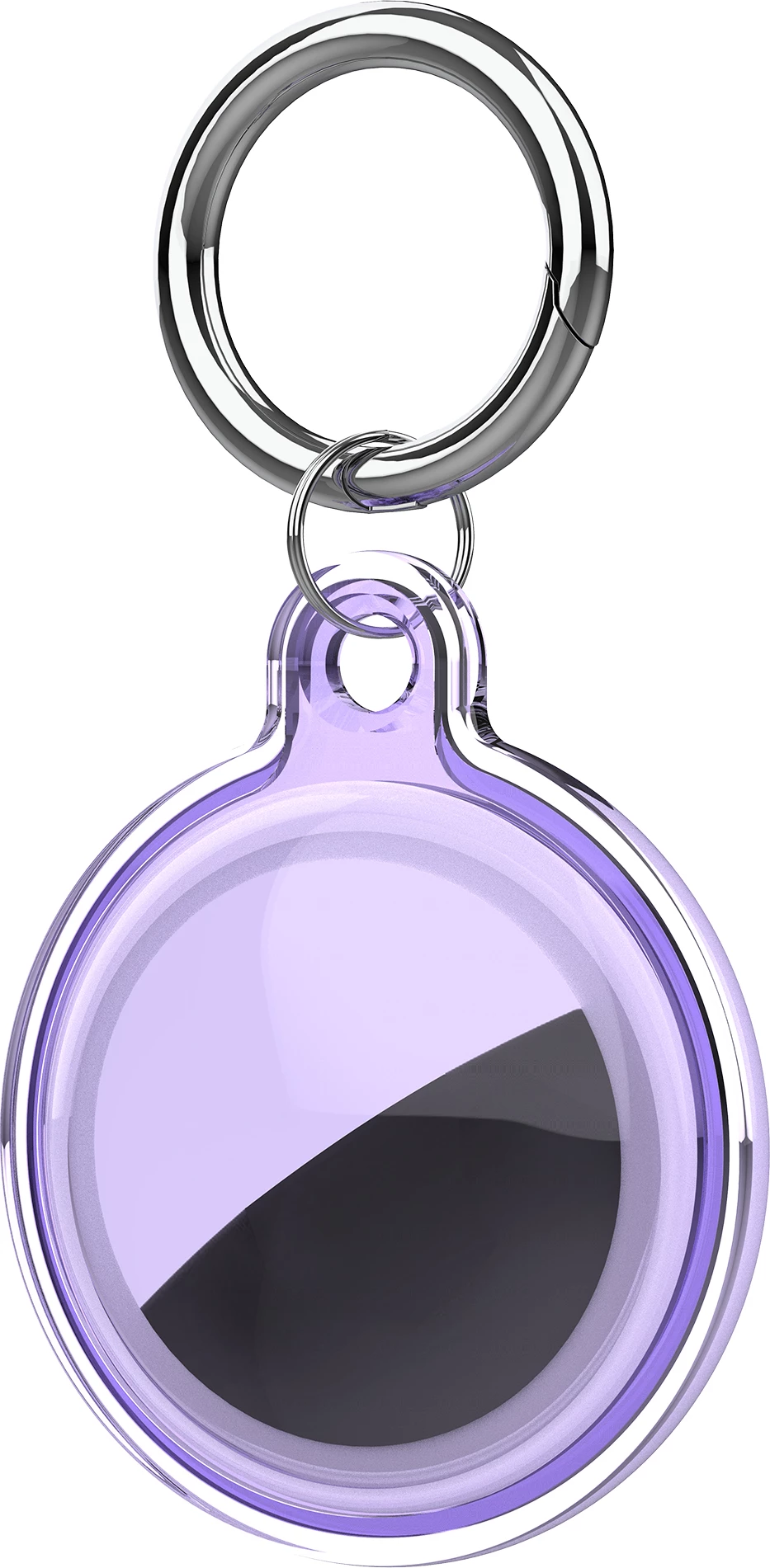 Zaščitni ovitek za Apple AirTag Hurtel WAT-05-0Y6S, TPU, vijoličen, s karabinom