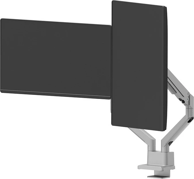 Dvojni nosilec za monitor, Neomounts DS70-250SL2, Clamp/Grommet, 9 kg, 43,2 cm (17"), 81,3 cm (32"), 100 x 100 mm, srebrn