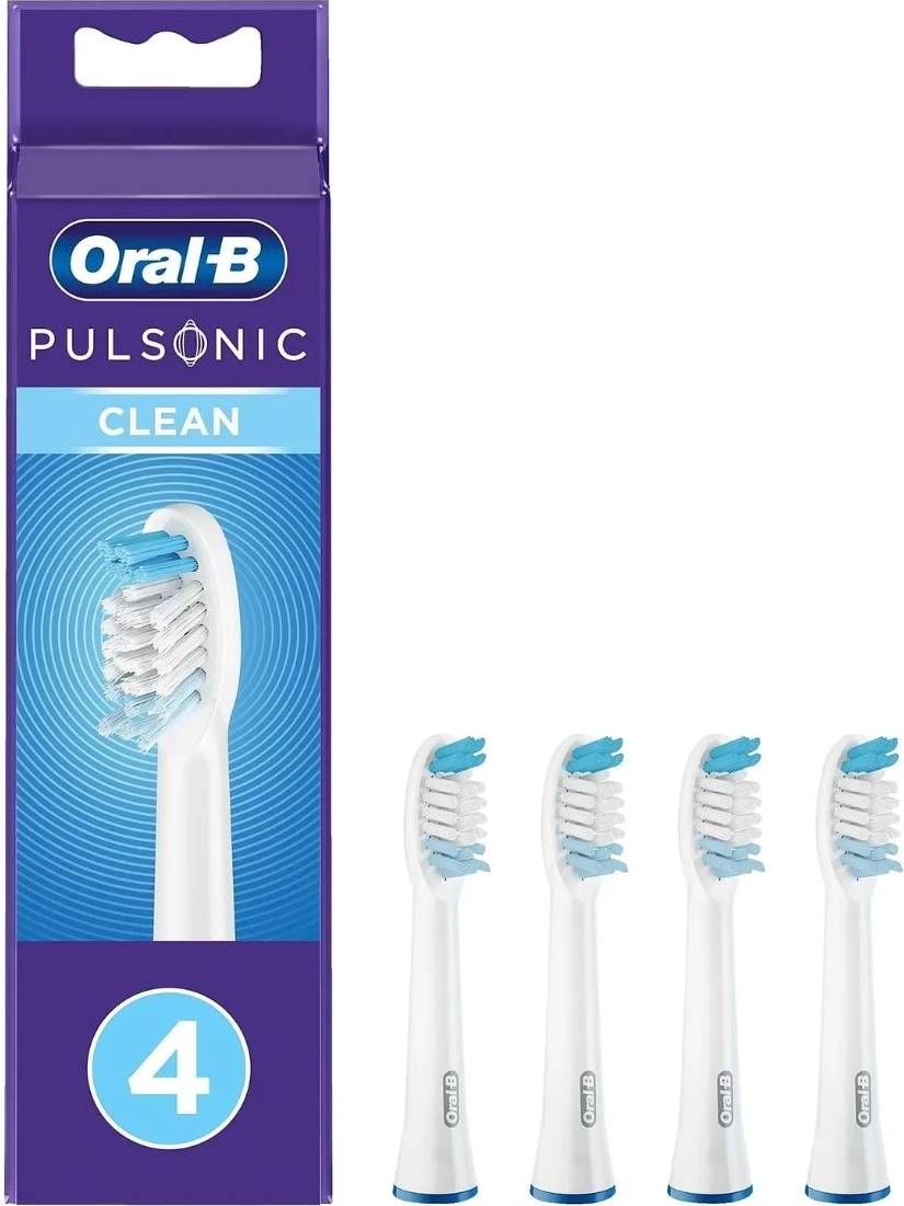 Glava sonične zobne ščetke, Oral-B Pulsonic Clean 299813, 4-delni set, bela