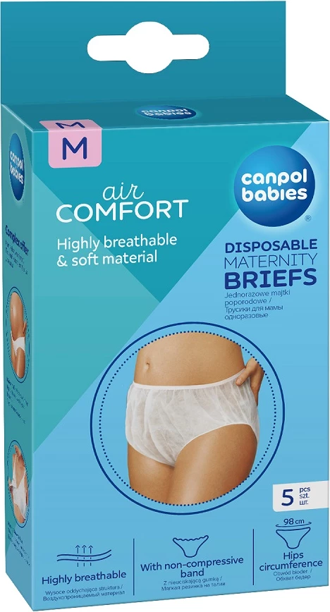 Spodnje perilo po porodu M, Canpol Babies, 5 kosov
