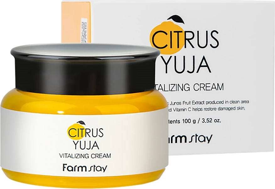 Revitalizirajoča vlažilna krema za obraz za ženske FarmStay Citrus Yuja Revitalizing, 100 ml
