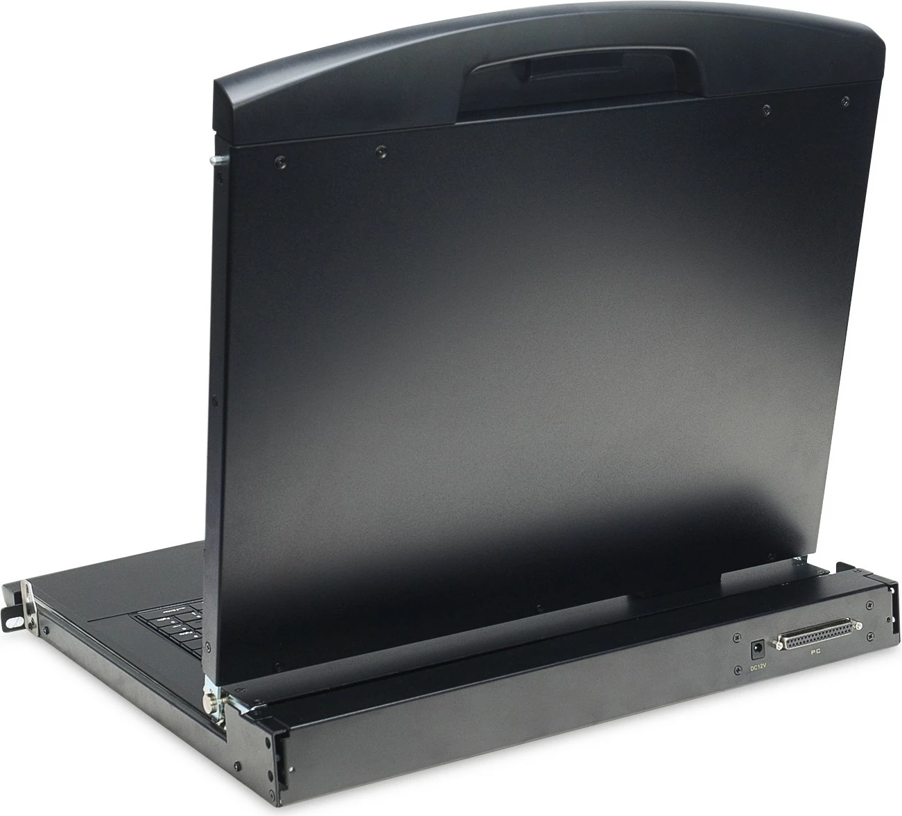 Rack konzola 17" TFT, KVM 1-port, touchpad, Digitus, črna