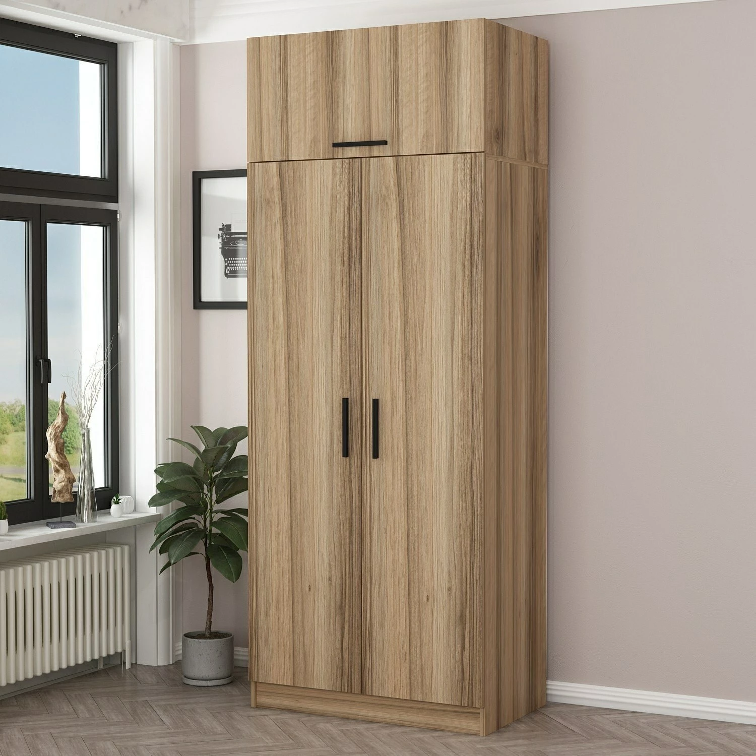 Garderobna omara Skye Decor, hrast, 2237